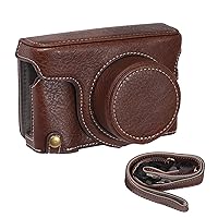 X100V Camera Bag, Portable Camera Case Synthetic Leather Camera Carry Bag with Shoulder Strap Replacement for X100V/ X100F Camera