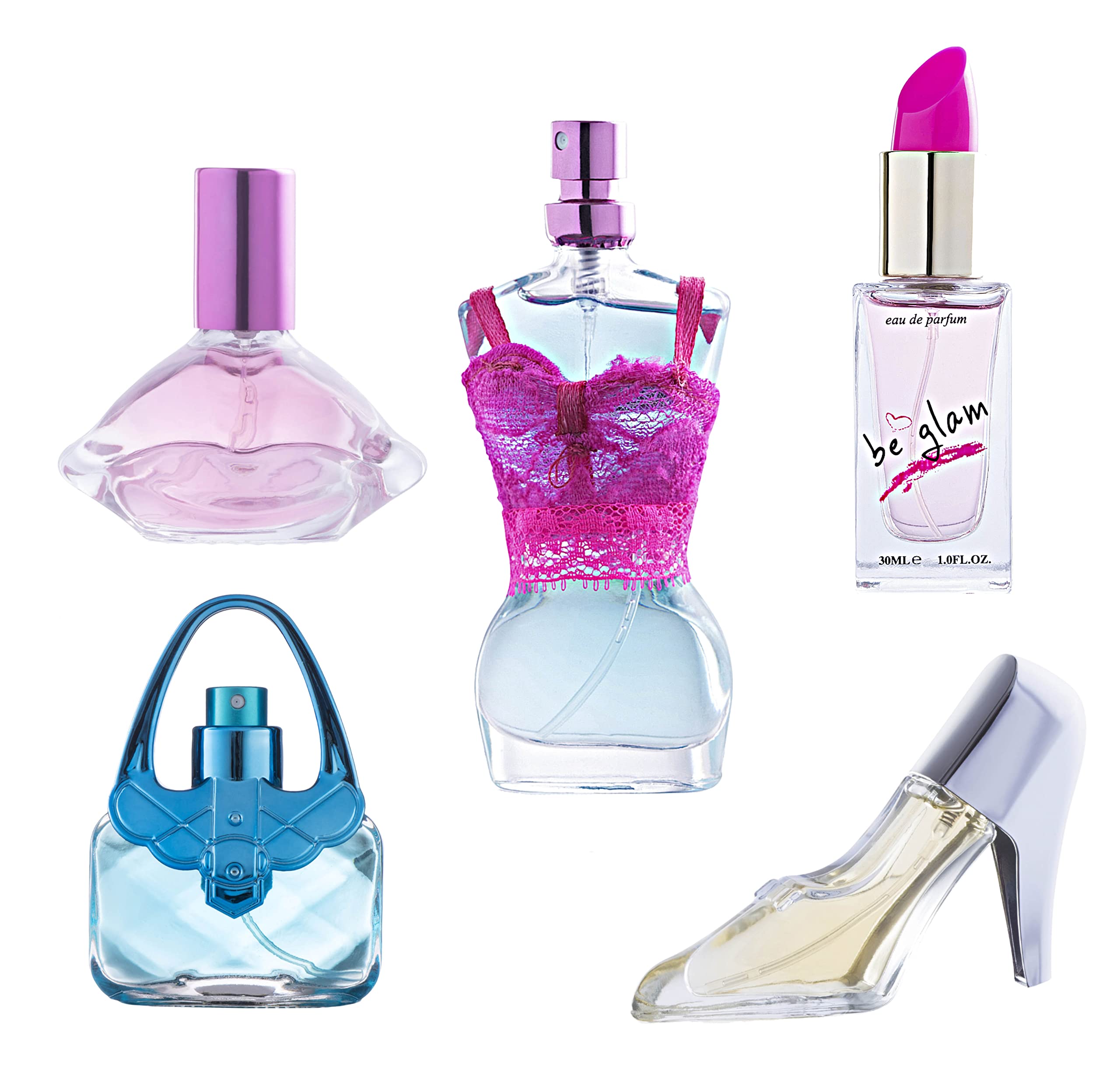 SCENTED THINGS Fashion Chest Body Spray Girl Perfume, Eau De Parfum Teen Girl Gifts, 5 Piece Set