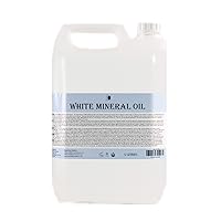 Mystic Moments | White Mineral Oil Carrier Oil - 10 litres - Pure & Natural Oil Perfect for Hair, Face, Nails, Aromatherapy, Massage and Oil Dilution Vegan GMO Free