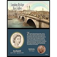 American Coin Treasures 2022 Tribute Collectible Queen Elizabeth II Two Pence Coin Collectible, Coin Year Varies