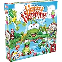 Happy Hopping - Board Game by Pegasus Spiele 2-4 Players – Board Games for Family – 15-20 Minutes of Gameplay – Games for Family Game Night – Kids and Adults Ages 6+ - English Version