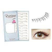 Natural Lower Lashes Brown color Lightweight Bottom Eyelashes 10 Pairs lashes pack (Brown)