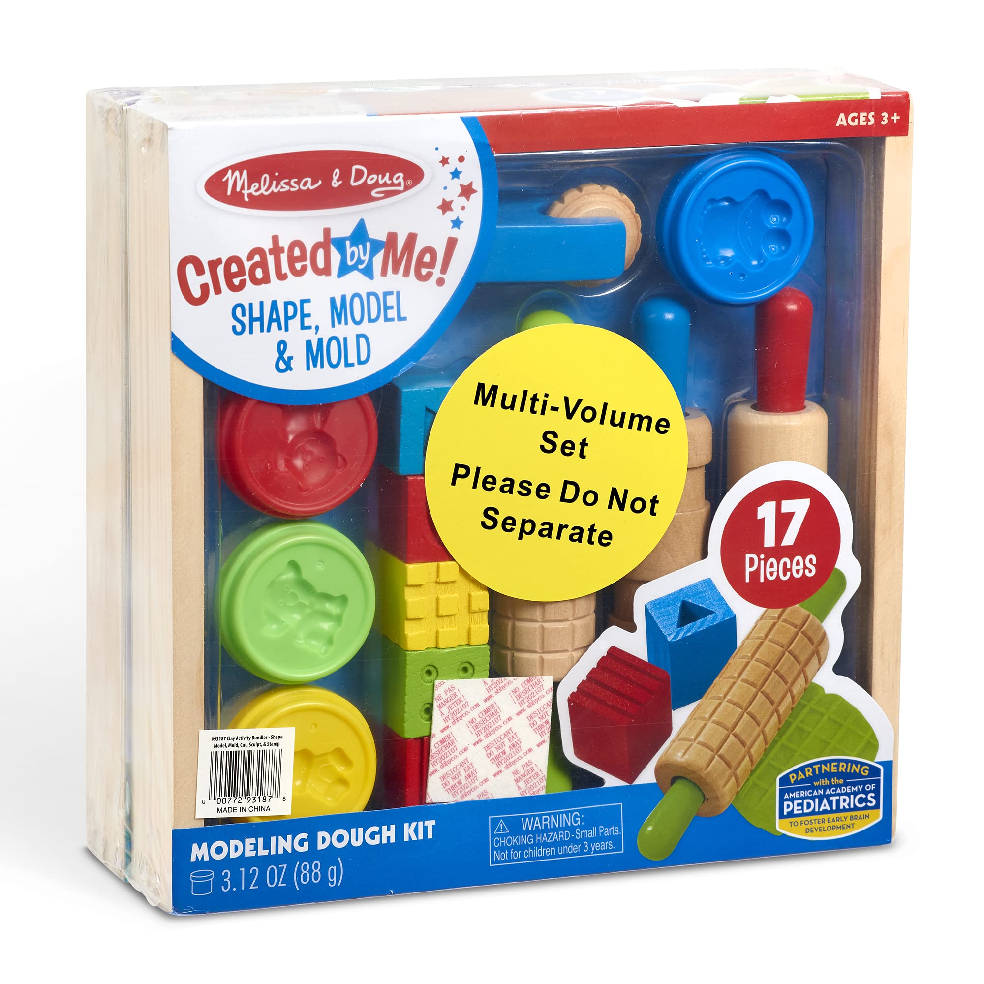 Melissa & Doug Clay Play Activity Set - With Sculpting Tools and 8 Tubs of Modeling Dough - Arts And Crafts For Kids, Clay Kits For Ages 3+