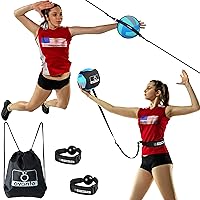 Volleyball Training Equipment Aid – Solo Volleyball Equipment in 4 Styles to Serve, Spike, Set and Pass Like a Pro - Adjustable Volleyball Practice Equipment Gift for Beginners & Experts