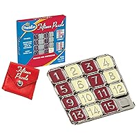 Fifteen Puzzle - Classic Puzzle Game, Perfect for Travel, Can Fit in Your Pocket For Age 8 and Up