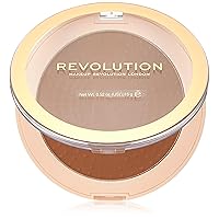 Makeup Revolution Mega Bronzer Powder, Matte Finish, For Light To Deep Skin Tones, Vegan & Cruelty Free, Cool, 0.52 oz/15g