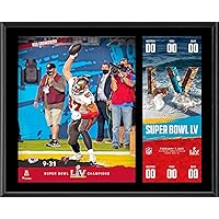 Rob Gronkowski Tampa Bay Buccaneers 12'' x 15'' Super Bowl LV Champions Sublimated Plaque with Replica Ticket - NFL Player Plaques and Collages