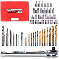 ABN 50pc Screw Bit Extractor and Assorted Drill Bit Kit - Damaged Screw Extractor Impact Bits with Bolt Extractor Set