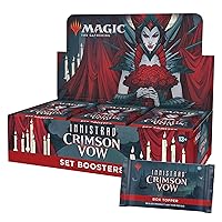 Magic: The Gathering Wizards of The Coast Innistrad: Crimson Vow Set Booster Box | 30 Packs + Dracula Box Topper (361 Magic Cards)