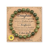 Sunflower Bracelets Gifts for Women Girls, Valentines Day Gifts Ideas for Daughter/Granddaughter/Niece/Mom/Aunt/Friends/Sister/Bonus Daughter/Daughter in Law/Girlfried