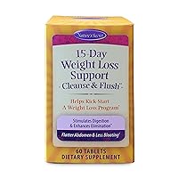 Nature's Secret 15-Day Weight Loss Support & Natural Energy Boost - Cleanse & Flush Stimulates Digestion, Enhances Toxin Elimination & Reduced Bloating with Healing Herbs & Probiotics - 60 Tablets
