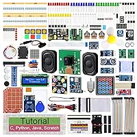 FREENOVE Complete Starter Kit for Raspberry Pi 4 B 3 B+ 400, Python C Java Scratch Code, 708-Page Tutorial, 138 Projects, 386 Items, Camera Speaker Sound Sensor (Raspberry Pi NOT Included)