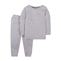 Lamaze Baby Girls' Super Combed Natural Cotton Thermal Long Johns, 2 Piece