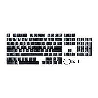 ASUS ROG RX PBT Keycap Set, Premium, Durable PBT Material Keycaps with Shortened Stems and Mid-Height Profiles, Providing Better Click Stability and Longer Lifespan,Black