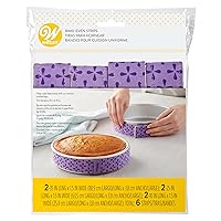 Wilton Bake-Even Cake Pan Strips - Use Cake Strips on Baking Pans for Evenly Baked Cakes, 6-Piece Set, (2) 35 x 1.5-Inch, (2) 25 x 1.5-Inch and (2) 10 x 1.5-Inch