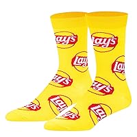 Lays Potato Chips, Flavorful Salty Party Snack, Novelty Print Socks