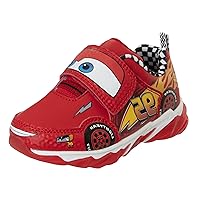 Disney Pixar Cars Boys Black/Red Lighted Sneaker (Toddler/Little Kid)