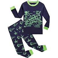 Dolphin&Fish Boy Pajamas Long Sleeve Cotton Kids Clothes Toddler Boys Sleepwear