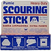 PUMIE Heavy Duty Pumice Scouring Stick 12 Pack | 5.25 x 1.25 x 0.75 | By U.S. Pumice | Remove Toilet Stains and Hard Water Rings | Pack of 18