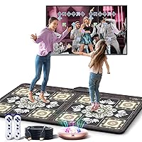 Tik-Tok Dance Mat Game For TV, Wireless Plug and Play Family Fun Wrinkle-Free & Non-Slip Electronic Dance Mats, Exercise Dance Pad with Camera for Kids and Adults, Gifts for Boys & Girls (Boho)