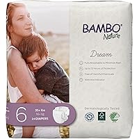 Premium Eco-friendly Baby Diapers, Size 6 (35+ Lbs), 144 Count (6 Packs Of 24)