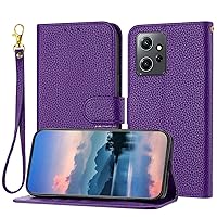 Phone Flip Case Wallet Case Compatible with Redmi Note 12 4G Case Compatible with Women and Men,Flip Leather Cover with Card Holder, Shockproof TPU Inner Shell Phone Cover & Kickstand phone protection