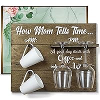 THYGIFTREE Mothers Day Gifts for Mom from Daughter Son, Fun Mom Birthday Presents Cool New Mom Gifts, Unique Gifts for Mother Bonus Mom Stepmom, Mugs Glasses Not Inc