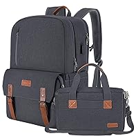 MOSISO Camera Backpack 17.3 inch, DSLR/SLR/Mirrorless Case with Laptop Compartment&Built-in Photography Insert Bag&USB-charging Port&Rain Cover Compatible with Canon/Nikon/Sony/Laptop, Space Gray