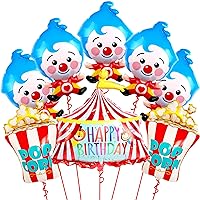 Carnival Balloons for Circus Party Decorations - Clown Balloons, 24 Inch | Popcorn Balloon, Circus Balloons for Carnival Theme Party Decorations | Clown Party Decorations | Circus Theme Birthday Party