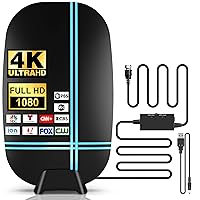 2024 New Amplified HD Digital TV Antenna Long 620 Miles Range for Smart Television, Support 4K 1080p VHF UHF Fire TV Stick and All Older TV's Indoor HDTV Local Channels
