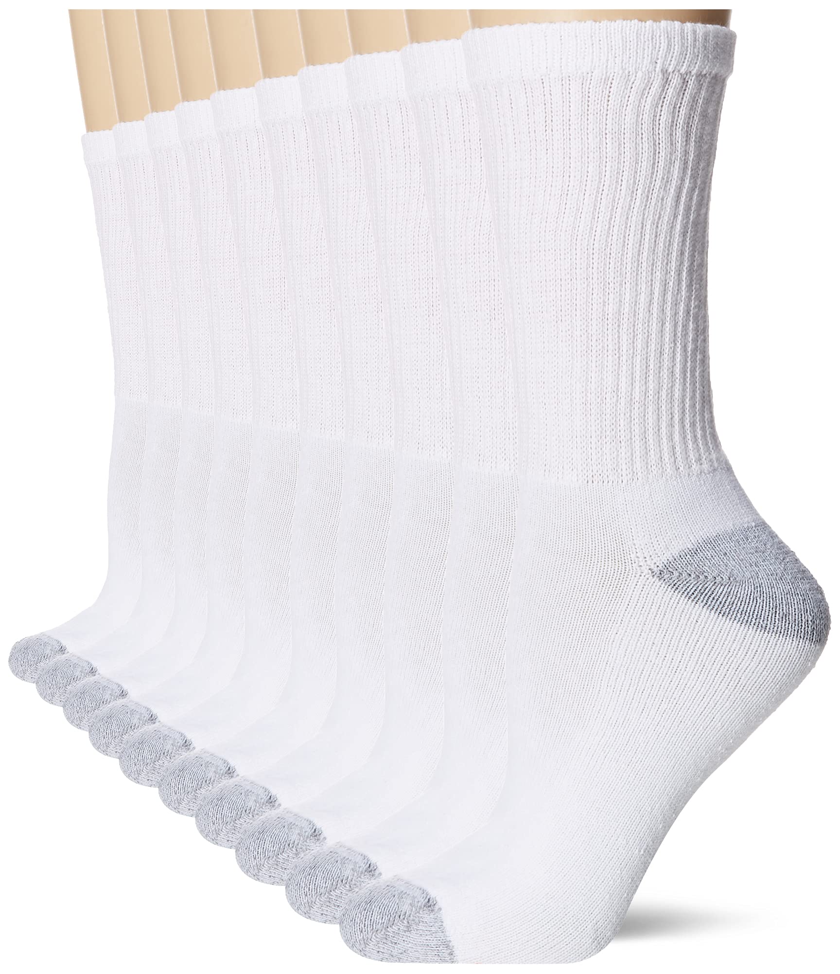 Hanes Women's Value, Crew Soft Moisture-Wicking Socks, Available in 10 and 14-Packs
