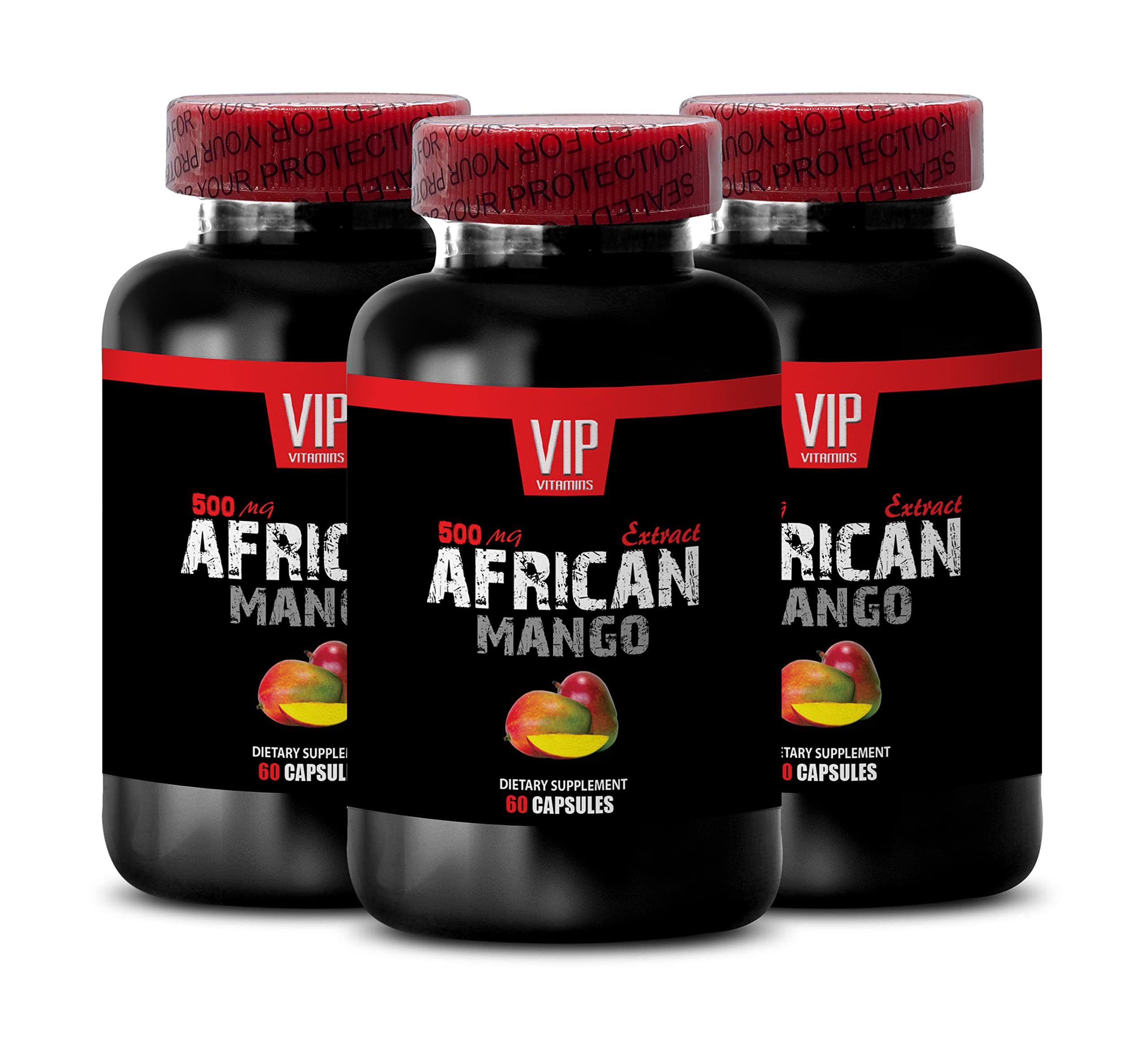 African Mango Diet Pills- African Mango 1000mg - African Mango Weight Loss (3 Bottles 180 Capsules)