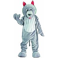 Dress Up America Wolf Mascot Costume - Big Bad Wolf Costume for Teens and Adults - Plush Wolf Costume - Unisex