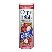 Carpet Fresh Rug and Room Deodorizer with Baking Soda, Cinnamon Apple Fragrance, 14 OZ [12-Pack]