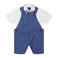 Nautica baby-boys 3-piece Shortall, Bodysuit, and Bow Tie SetBaby and Toddler Suit