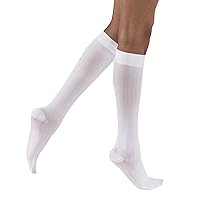 JOBST soSoft Knee High Closed Toe Ribbed Brocade Compression Stockings,Breathable, Extra Soft Legwear for Tired and Heavy Legs, Compression Class- 8-15 JOBST soSoft Knee High Closed Toe Ribbed Brocade Compression Stockings,Breathable, Extra Soft Legwear for Tired and Heavy Legs, Compression Class- 8-15