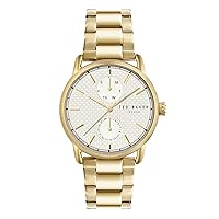 Ted Baker Gents Stainless Steel Yellow Gold Bracelet Watch(Model: BKPOLS3059I)