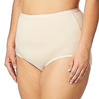 Bali Women's Full Cut Fit Cotton Brief Soft Taupe, Soft Taupe, Size XXX-Large
