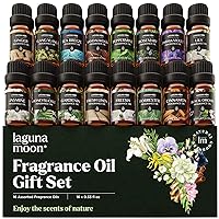 Fragrance Oil Collection - Premium 16pc Gift Set for Diffusers, DIY Candle Making Supplies, Soap Scents, Slime - Aromatherapy Essential Oil Set for Home, Office, Car & Yoga Room
