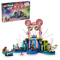 LEGO Friends Heartlake City Music Talent Show Building Kit, Social-Emotional Musical Toy for Kids to Play Together with 4 Mini-Doll Characters, Music Gift for 7 Year Old Kids, Girls and Boys, 42616