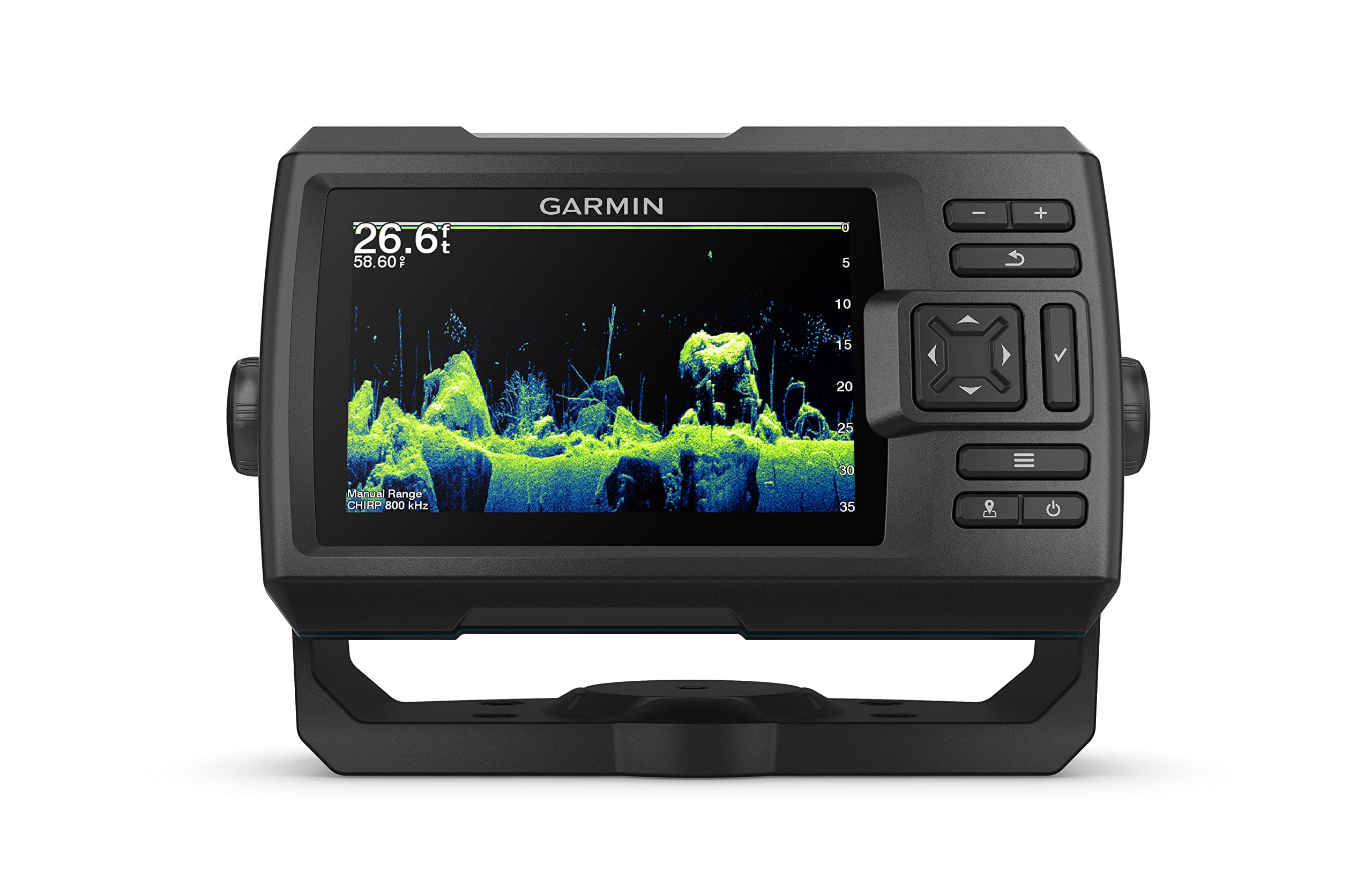 Garmin Striker Vivid 5cv, Easy-to-Use 5-inch Color Fishfinder and Sonar Transducer, Vivid Scanning Sonar Color Palettes (010-02551-00)