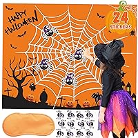 Myipyi Halloween Games for Kids Party Halloween Party Games for Kids Pin The S Pider on The Web Game Halloween Party Games Activities Halloween Pin The Tail