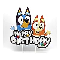 Blue Dog and Friends Birthday Cake Topper Party Decor