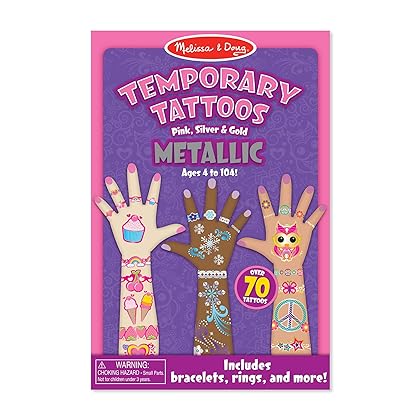 Melissa & Doug Temporary Tattoos - Metallic