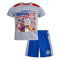 Nickelodeon Boys' Paw Patrol Shorts Set - 2 Piece T-Shirt and Shorts (Toddler/Little Boy)