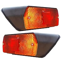 Rear Combination Light Assembly Tail Lights with 12v Bulbs and Rubber Gasket Suitable for MF New Holland 10 TW 30 Series