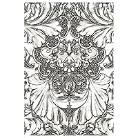 Sizzix 3-D Texture Fades Embossing Folder Damask by Tim Holtz, 665733, Multicolor