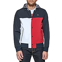 Tommy Hilfiger Men's Fashion Bomber with Attached Jersey Hood