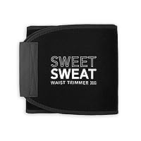 Sweet Sweat Waist Trimmer for Women and Men - Sweat Band Waist Trainer for High-Intensity Training & Workouts, 5 Sizes