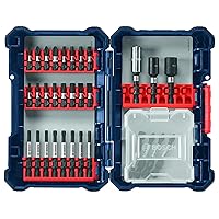 BOSCH SDMS32 32-Piece Assorted Impact Tough Screwdriving Custom Case System Set for Screwdriving Applications